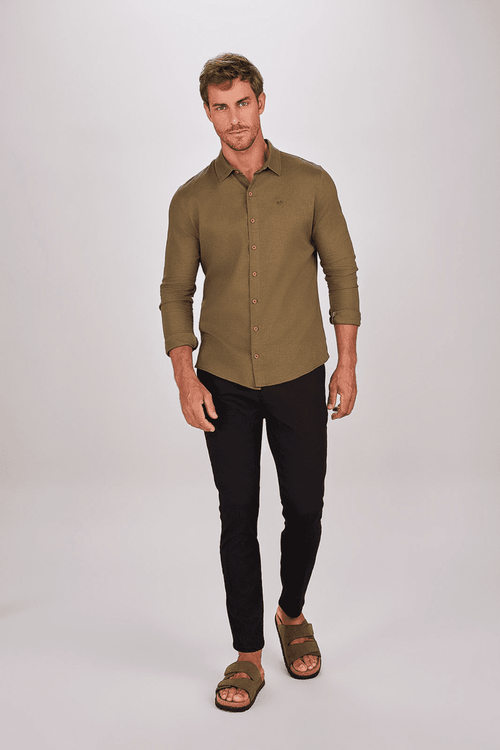 CAMISA MANGA LONGA LINHO