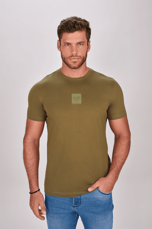 CAMISETA MANGA CURTA QUADRO BRASÃO