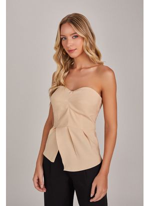 BLUSA DE VISCOSE SEM ALÇA