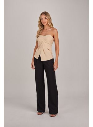 BLUSA DE VISCOSE SEM ALÇA