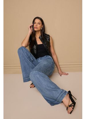 CALÇA JEANS AMPLA