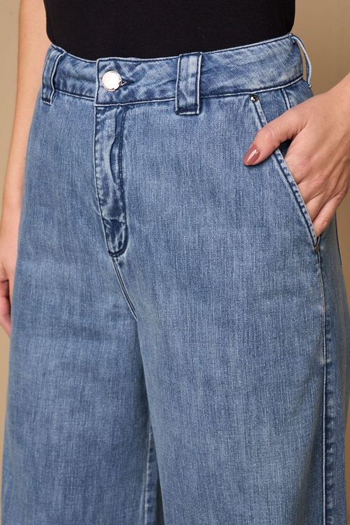 CALÇA JEANS AMPLA