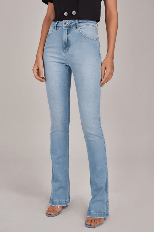 CALÇA JEANS B.UP SKINNY FLARE CLARA