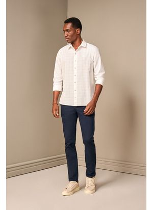 CAMISA MANGA LONGA XADREZ EFEITO FLAMÊ