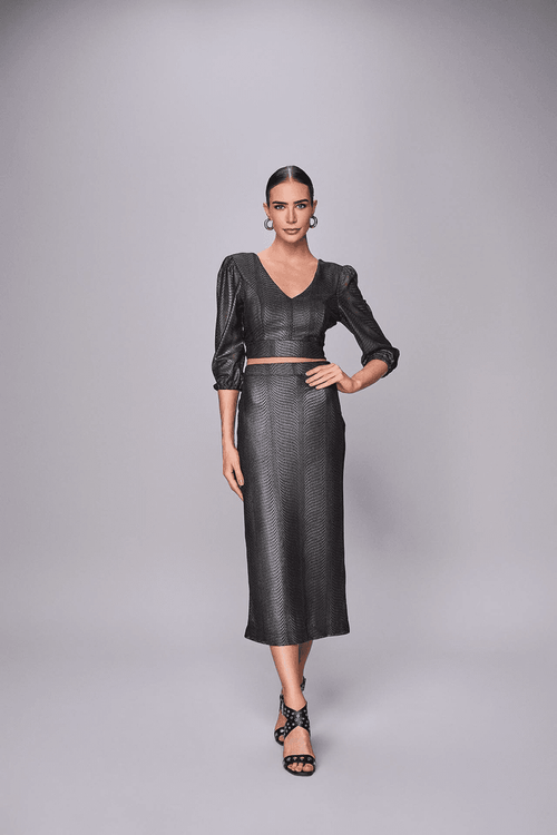 SAIA LONG MIDI METALIZADA