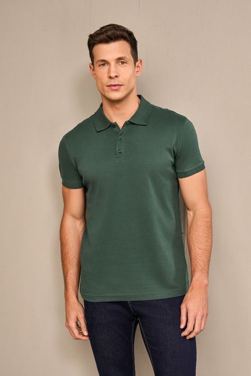 POLO REGULAR FIT SUEDINE PIMA