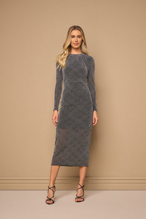 VESTIDO LONG MIDI DE TULE