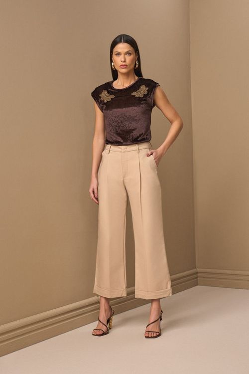 CALÇA ALFAIATARIA COM PREGA