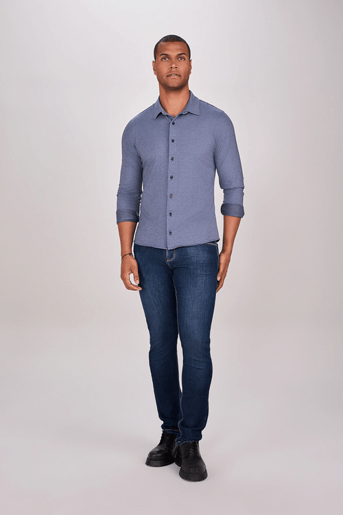 CALÇA JEANS SLIM ESCURA