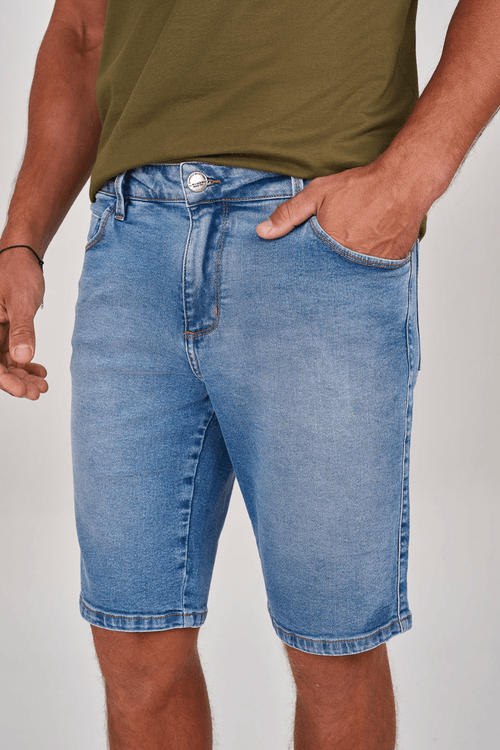 BERMUDA JEANS RETA CLARA