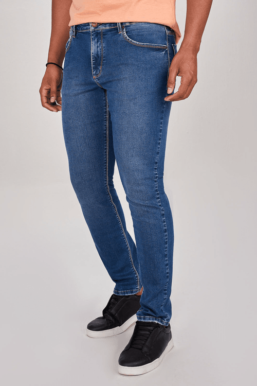 CALÇA JEANS RETA MÉDIA