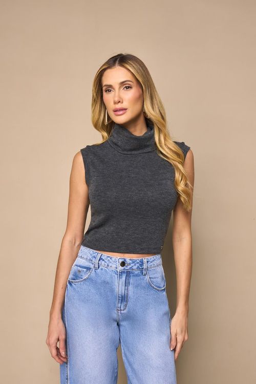BLUSA TRICOT GOLA ALTA