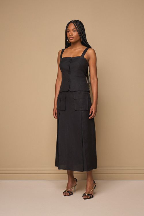 BLUSA  ALFAIATARIA COM BOLSO EMBUTIDO