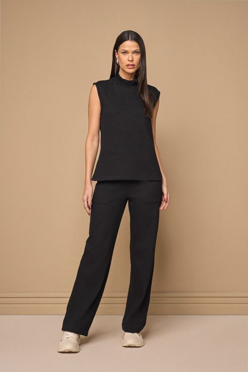 BLUSA DE TRICOT GOLA ALTA