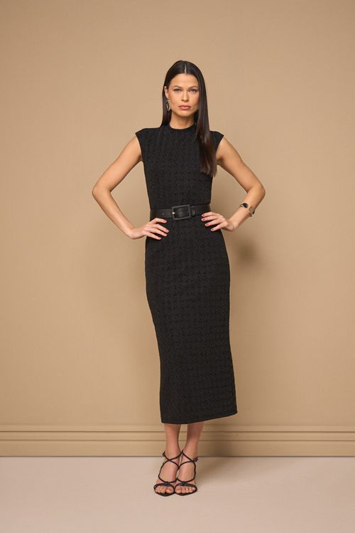 VESTIDO LONG MIDI SEM MANGA