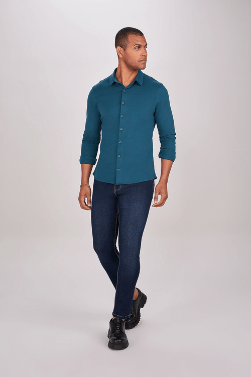 CALÇA JEANS CUTTED ESCURA