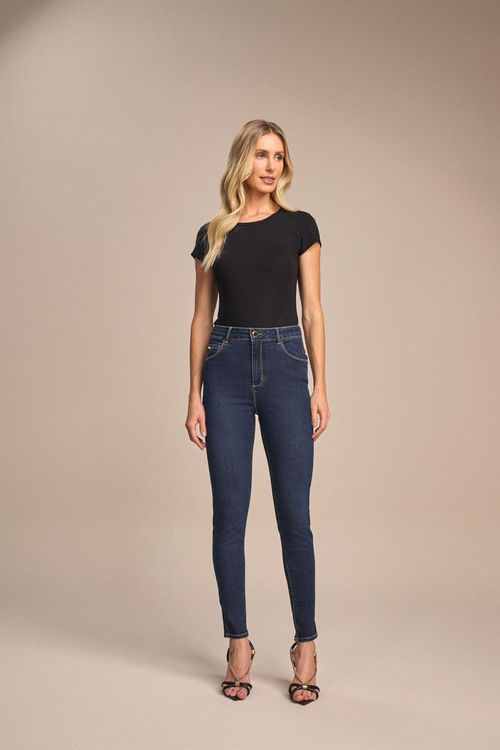CALÇA JEANS CINTURA ALTA