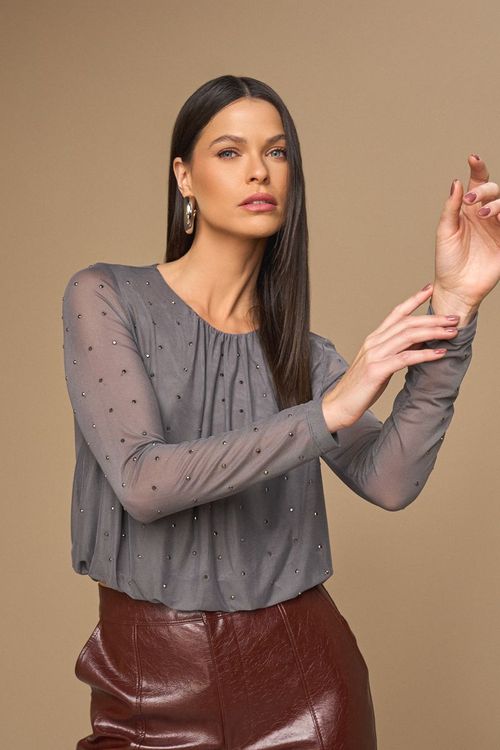 BLUSA DE TULE BALONÊ