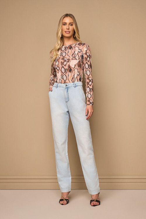 BLUSA MANGA LONGA ESTAMPADA