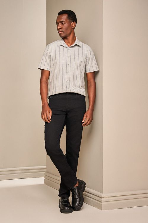 CALÇA JEANS RETA BLACK