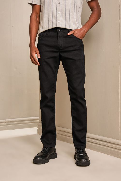 CALÇA JEANS RETA BLACK