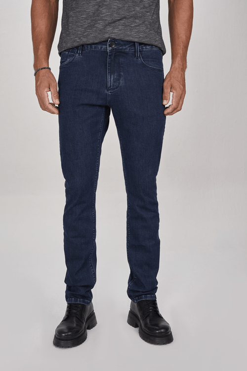 CALÇA JEANS SLIM COM BOLSO RELÓGIO DIFERENCIADO