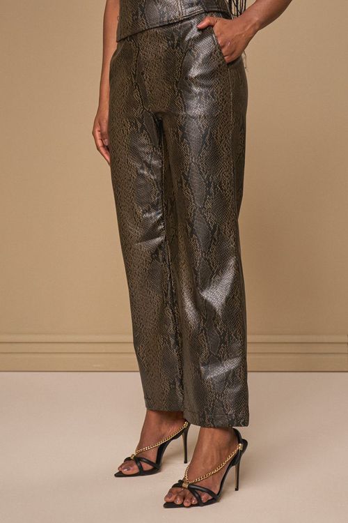 CALÇA LEATHER PYTHON
