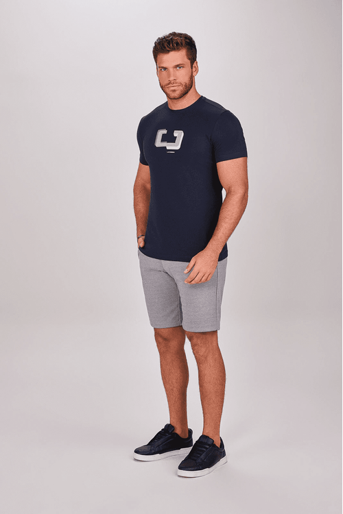 CAMISETA MANGA CURTA LOGOMANIA 3D