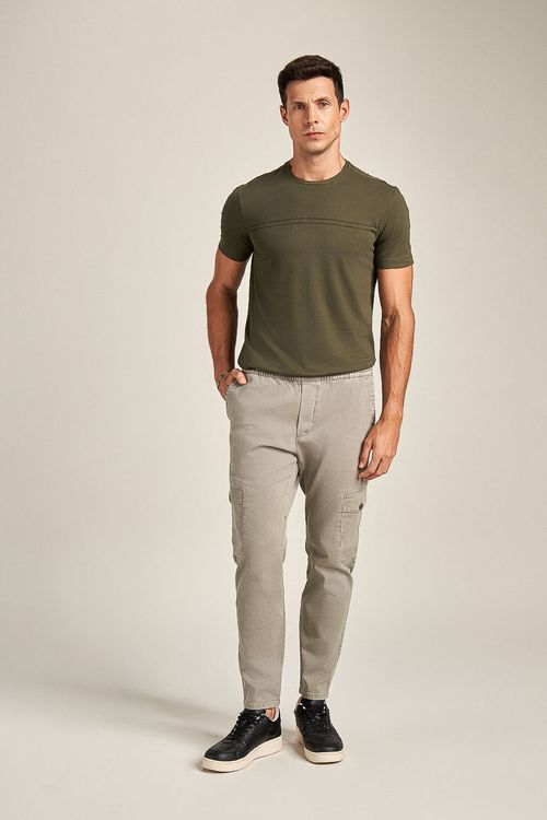 CALÇA CARGO MAQUINETADA