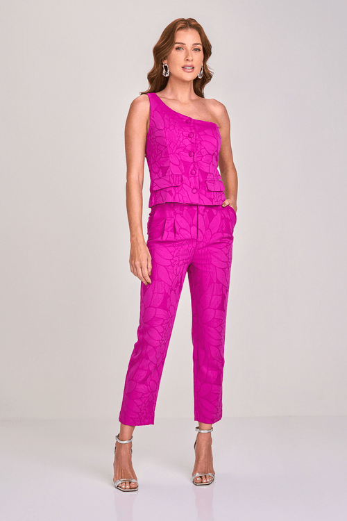 CALÇA ALFAIATARIA COM PREGAS L126087