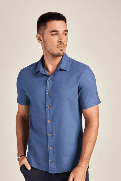 CAMISA MANGA CURTA LINHO