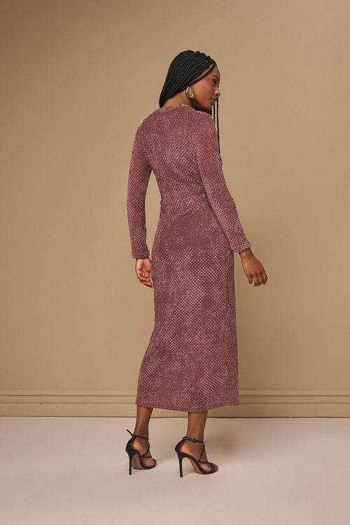 VESTIDO LONG MIDI DE TRICOT