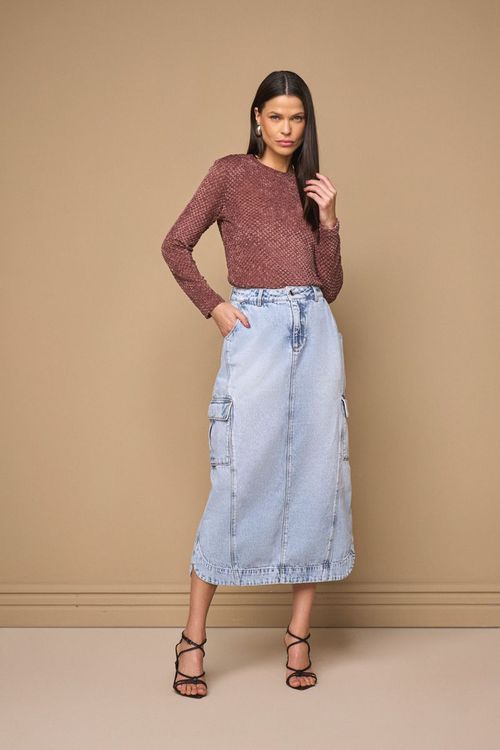 BLUSA MANGA LONGA DE TRICOT