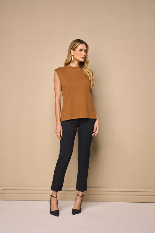 BLUSA DE TRICOT GOLA ALTA