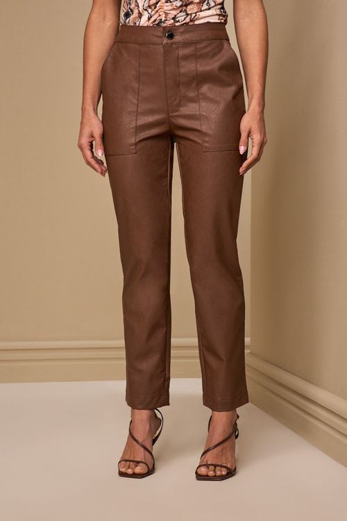 CALÇA NEW TRAIGHT MATERIAL SINTÉTICO