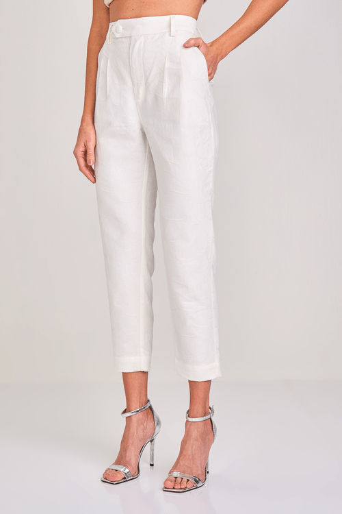 CALÇA ALFAIATARIA COM PREGAS L126087