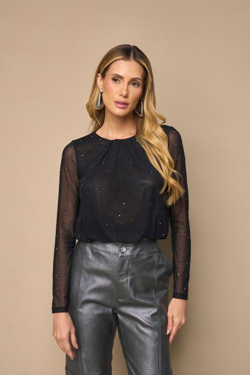 BLUSA DE TULE BALONÊ
