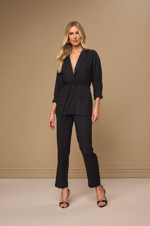 BLAZER ALONGADO EM VISCOSE