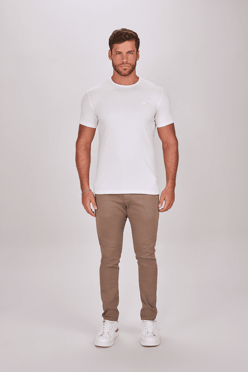 CAMISETA SLIM FIT MANGA CURTA BÁSICA