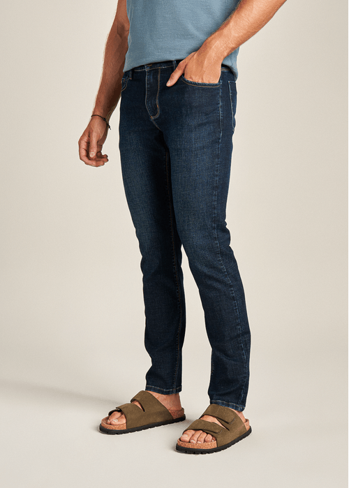 CALÇA JEANS SLIM DARK INDIGO