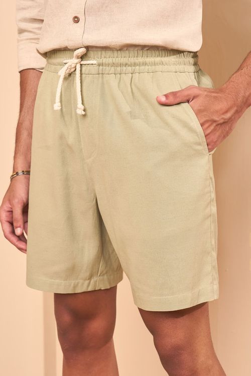 SHORTS SUNSET EFEITO LINHO