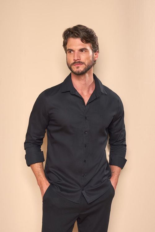 CAMISA MANGA LONGA MAQUINETADA