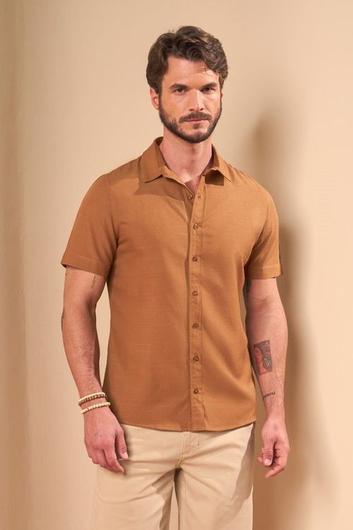 CAMISA MANGA CURTA EFEITO FLAMÊ
