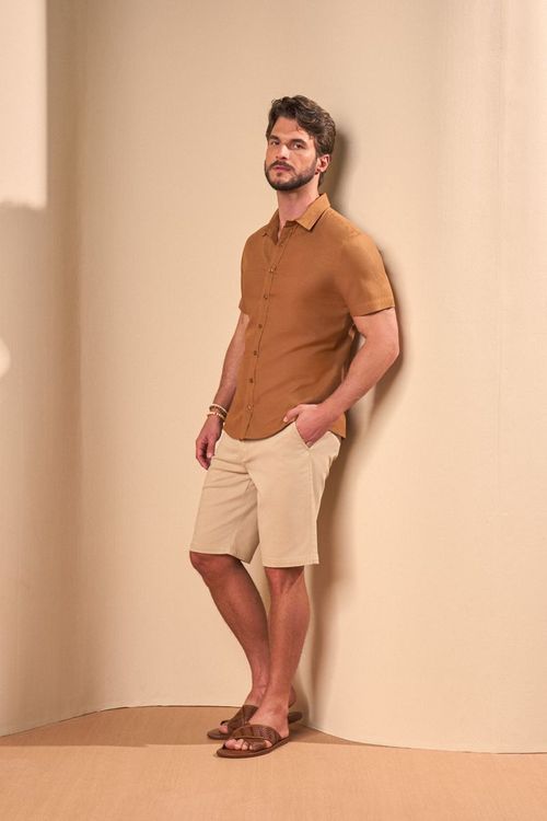 CAMISA MANGA CURTA EFEITO FLAMÊ