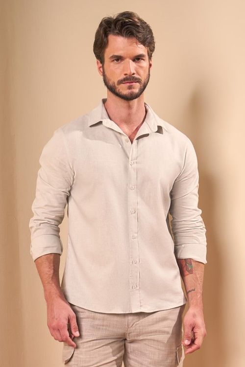CAMISA MANGA LONGA LINHO