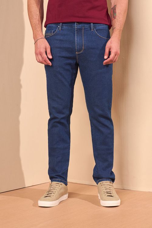 CALÇA JEANS TRADICIONAL DARK INDIGO