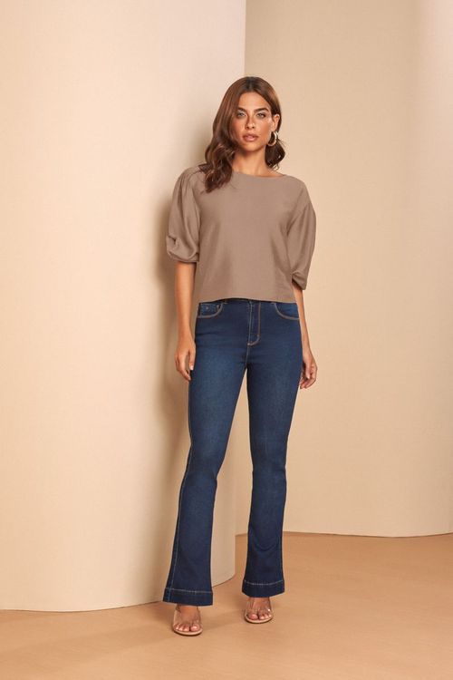 CALÇA SKINNY FLARE MIGNON INTENSE BLUE