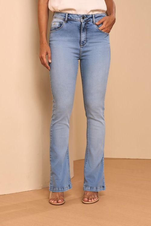 CALÇA JEANS  SKINNY FLARE MIGNON