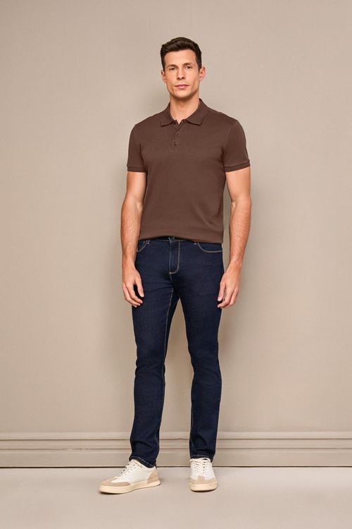 POLO REGULAR FIT SUEDINE PIMA