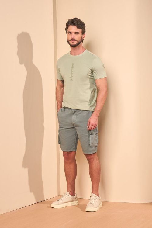 CAMISETA MANGA CURTA GEOMETRIC SILK